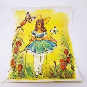 Set of 4 Art 1971 Lithograph Poster Prints SCAFA Tornabene 14x11 Harnett Girls